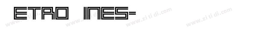 Retro Lines字体转换